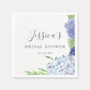 Search for blue hydrangea napkins Bridal shower