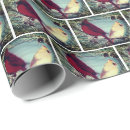 Search for red cardinal wrapping paper Snowy