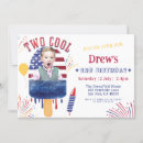 Search for cool summer invitations Red white blue