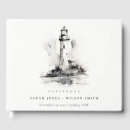 Search for nautical guest books Black and white