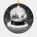 Search for snow globe ornaments Christmas tree