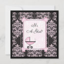 Search for damask baby shower invitations Lace