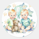 Search for twin shower stickers Teddy bear