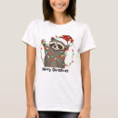 Search for raccoon christmas tshirts Funny