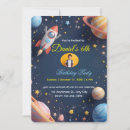 Search for explorer birthday invitations Rocket ship