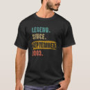 Search for sept 19 tshirts Legend