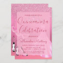 Search for pink masquerade party invitations Glitter