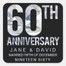 Search for 60th anniversary wedding stickers Sixtieth