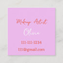 Search for eyebrow business cards Makeup artist