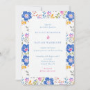 Search for folk art wedding invitations Blue
