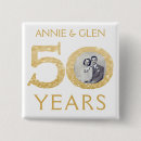 Search for 50th anniversary buttons Fiftieth