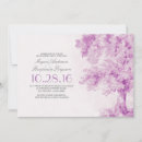 Recherche de arbre pourpre invitations Aquarelle