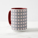 Search for stars pattern mugs Grey