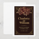 Search for romantic gothic wedding invitations Gold