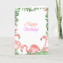 Recherche de rose flamant anniversaire cartes Féminin