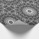 Search for black lace wrapping paper Black and white