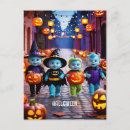 Search for cute alien postcards Halloween