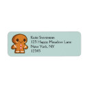 Search for gingerbread man return address labels Brown