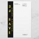 Search for music stationery paper Black