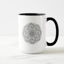 Recherche de conception mandala tasses Livre de coloriage