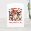 Search for english bulldog valentines day cards Puppy