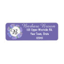 Search for lilac flower return address labels White