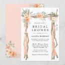 Search for arch bridal shower invitations Peach