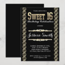 Search for great invitations Gold and black
