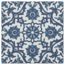 Search for blue tile fabric White