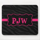 Search for zebra pattern mousepads Black