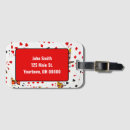 Recherche de roi noir bagages étiquettes Rouge