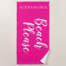 Recherche de hot pink beach towels Nom