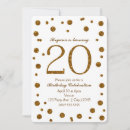 Recherche de de 20 ans anniversaire invitations Élégant