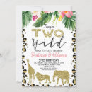 Recherche de two wild invitations Animaux de la jungle