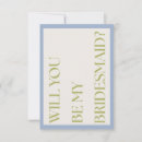 Search for will you be my bridesmaid postcards Pastel