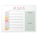 Search for weekly calendar notepads Pastel