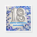 Search for 18th birthday napkins 18 years old