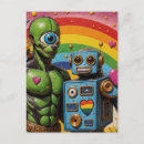 Recherche de alien vert cartes postales Extraterrestre