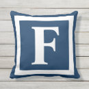 Search for navy and white pillows Monogrammed