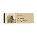 Search for dog art return address labels Red