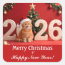 Search for new year cat stickers Xmas