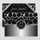 Search for 25th silver anniversary invitations Classy