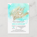 Search for mint and gold bridal shower invitations Modern