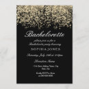 Search for glitter bachelorette party invitations Black