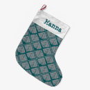 Search for teal christmas stockings Silver