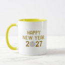 Search for new years celebration mugs Gold