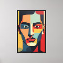 Search for abstract portrait canvas prints Cubist