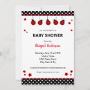 Search for ladybug baby girl shower invitations Black