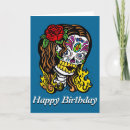 Search for sugar skull cards Woman