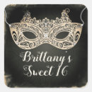 Search for sweet 16 masquerade party stickers Birthday